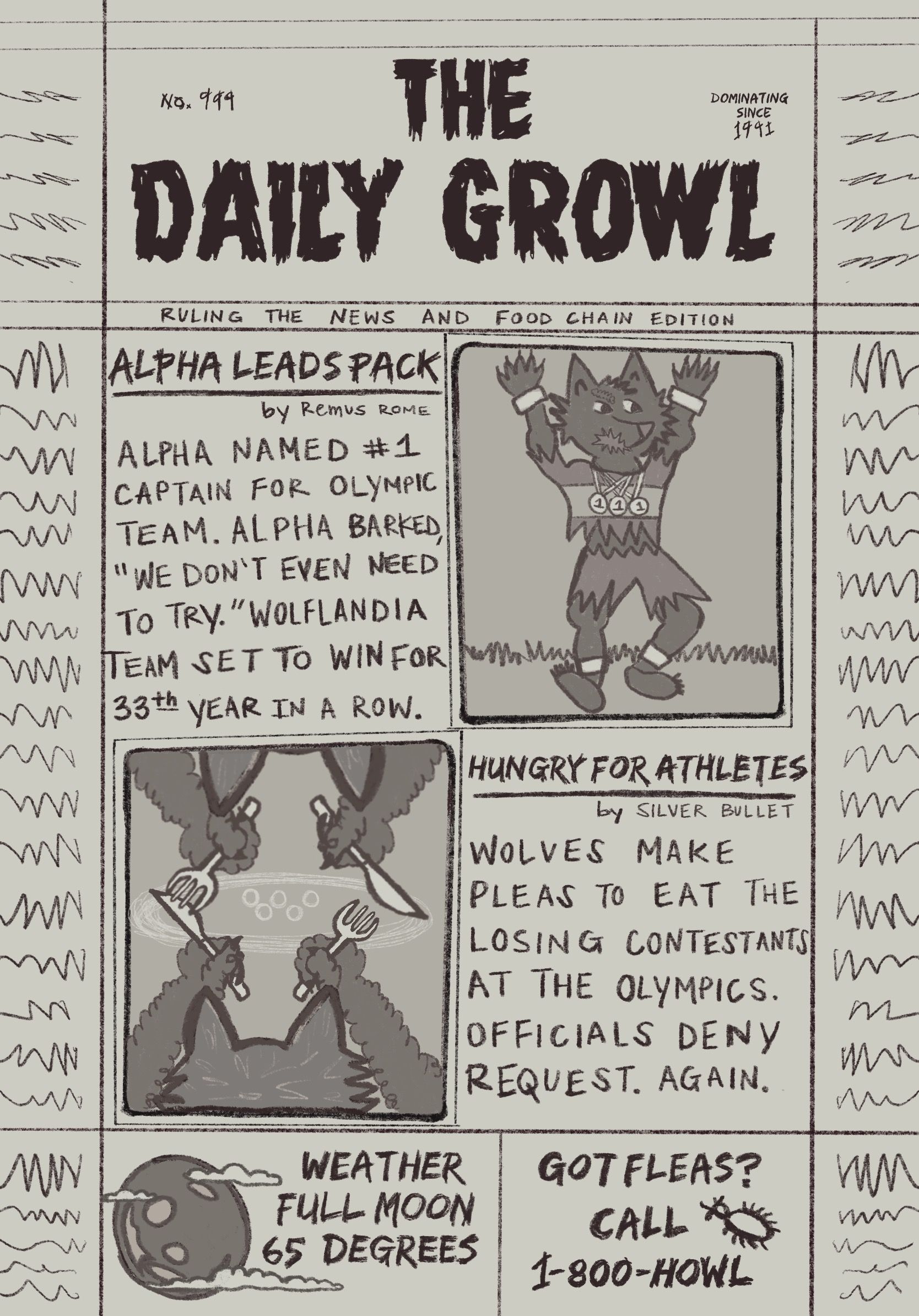 DAILY GROWL FRONT PAGE
